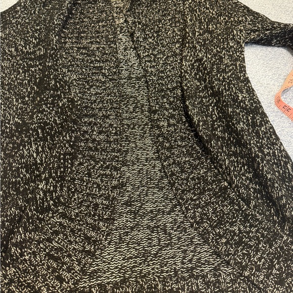 Merona Women’s Long Sleeve Cardigan Sweater jacket Knit black/ white - Picture 12 of 17